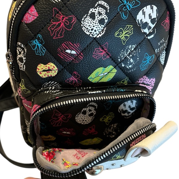Betsey Johnson Quilted Mini Dog Puppy Backpack
Skull Black - Picture 6 of 8